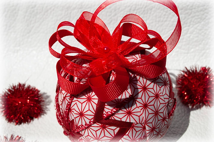 Christmas Stars Quilted Ornament