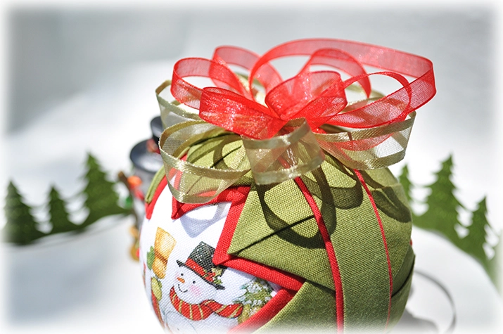 Snow Friends Quilted Ornament