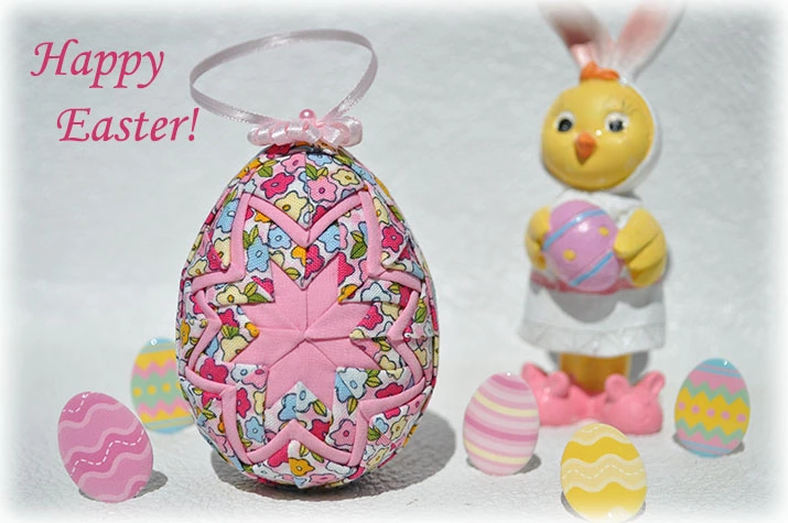 Easter Egg Quilted Ornament