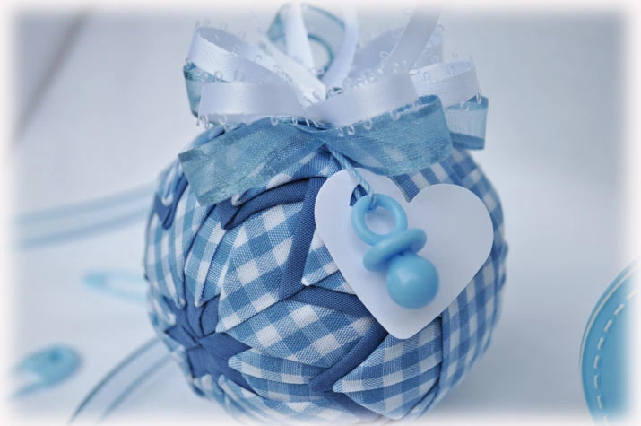 Its A Boy Quilted Ornament