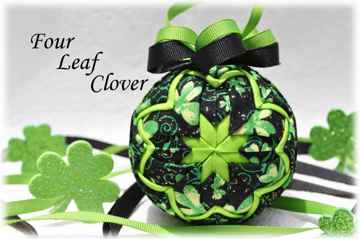 Four Leaf Clover Quilted Ornament