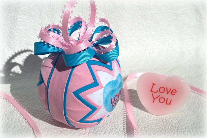 Birds of Christmas Quilted Ornament